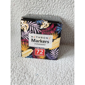 Hethrone 72 colored fine tip non-toxic waterproof permanent markers